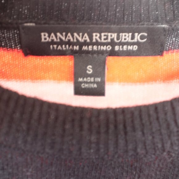 COPY - Italian black pink merino wool stripes jumper sweater - Picture 4 of 10